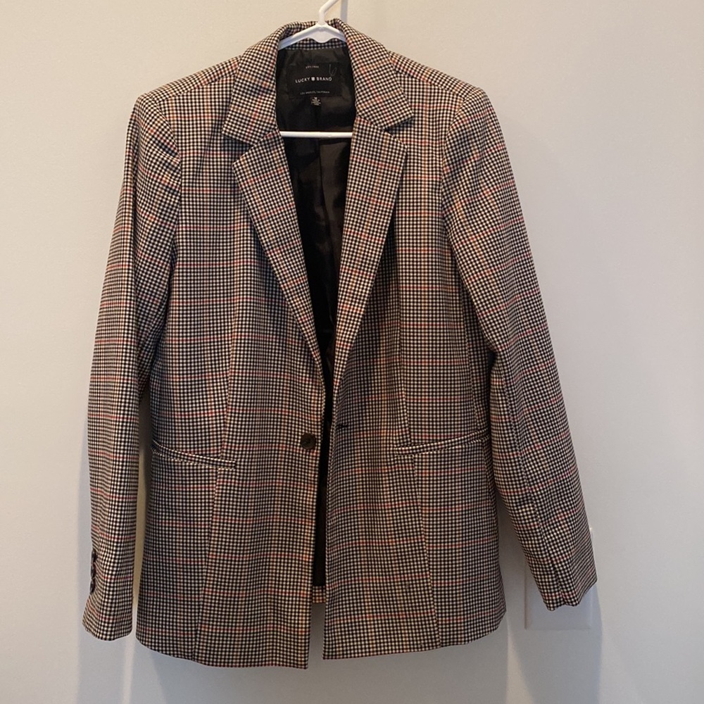 Lucky Brand plaid blazer